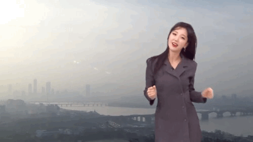 韩国天气预报的小姐姐突然跳起了热舞